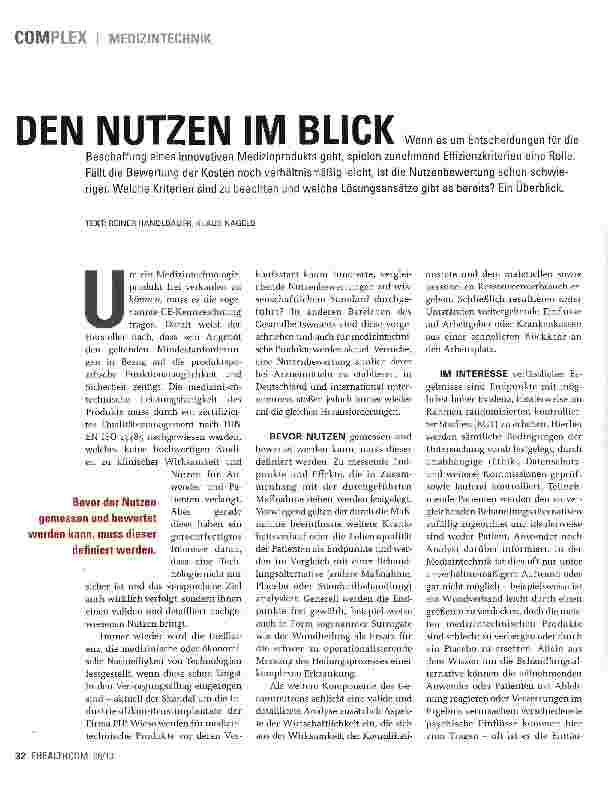 Vorschauseite 1: DEN NUTZEN IM BLICK