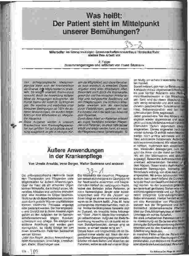 Vorschauseite 1: Äußere Anwendungen in der Krankenpflege