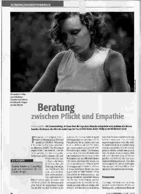 Vorschauseite 1: Beratung zwischen Pflicht und Empathie