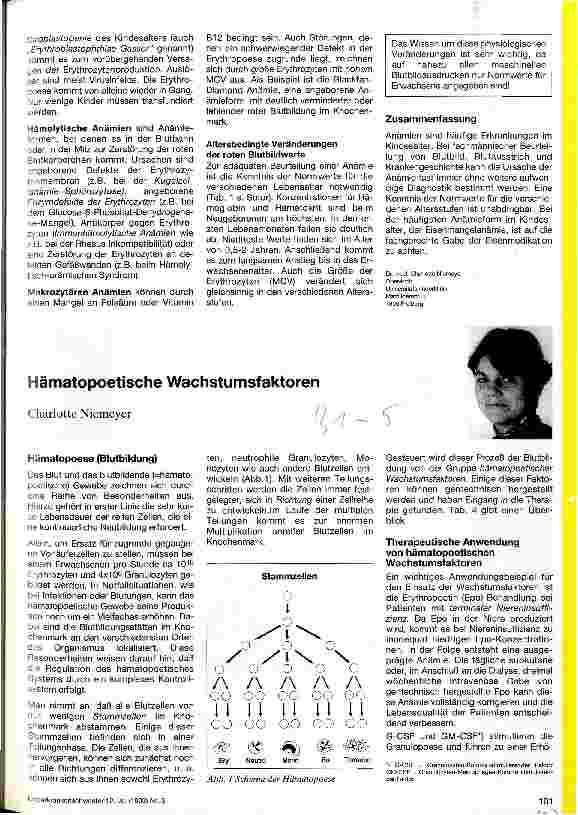 Vorschauseite 2: Anaämien im Kindesalter