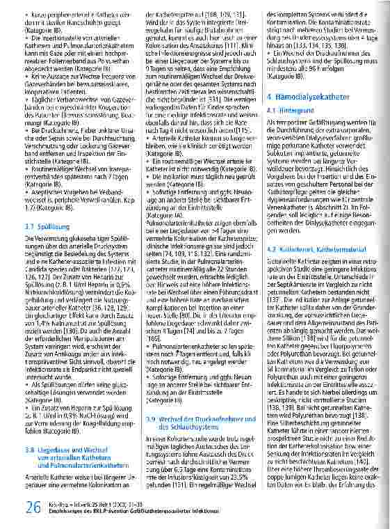 Vorschauseite 6: Prävention Gefäßkatheterassoziierter Infektionen Empfehlung der Kommission für Krankenhaushygiene und Infektionsprävention beim Robert-Koch-Institut