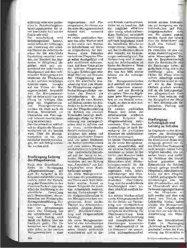 Vorschauseite 2: Ausbildung von Pflege-Eliten