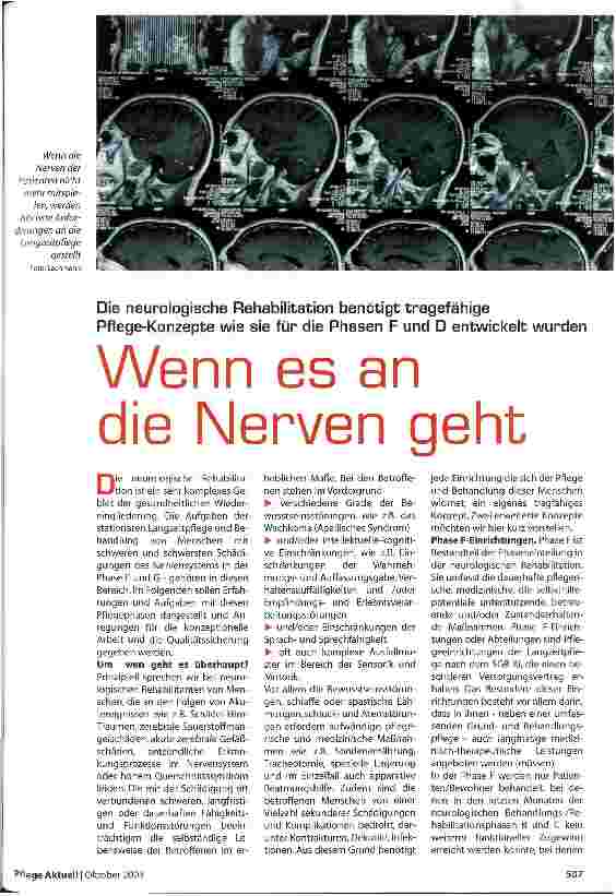 Vorschauseite 1: Wenn es an die Nerven geht