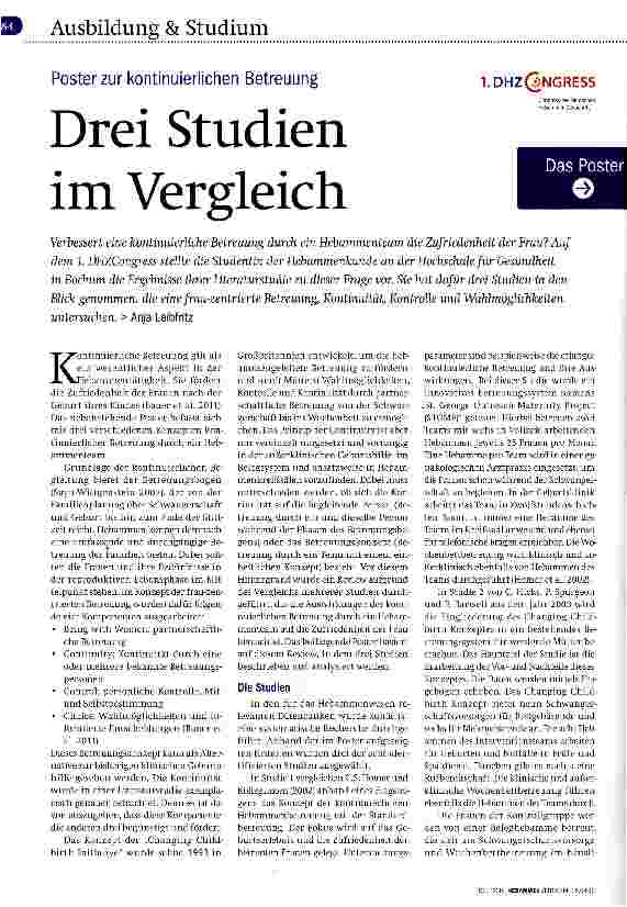 Vorschauseite 1: Drei Studien im Vergleich