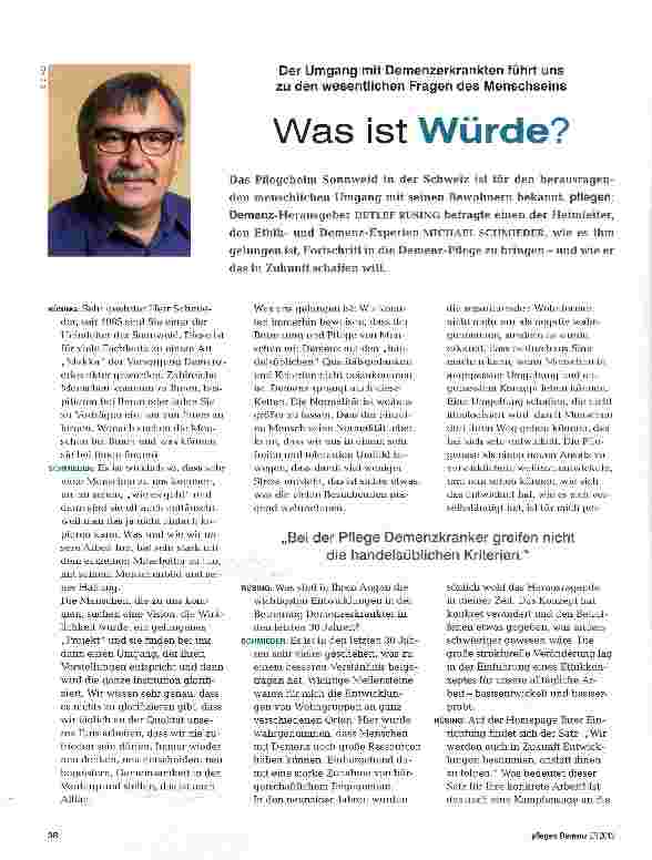 Vorschauseite 1: Was ist Würde?