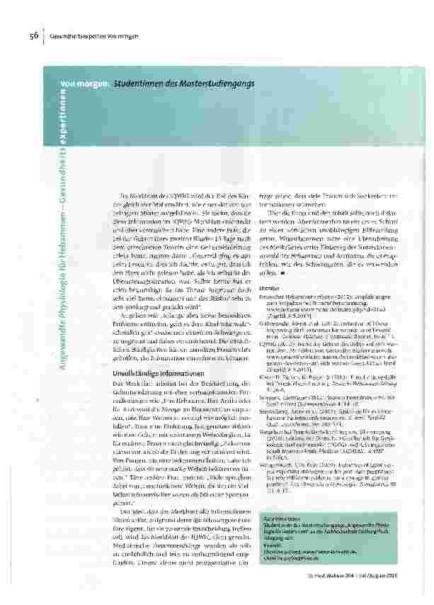 Vorschauseite 3: Wieviel Hilfe bieten Patienteninformationen?