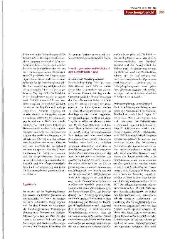 Vorschauseite 3: Austrittsvorbereitung: Selbstpflegekompetenz fördern bei Patient(inn)en nach minimal-invasiver Hüftendoprothetik