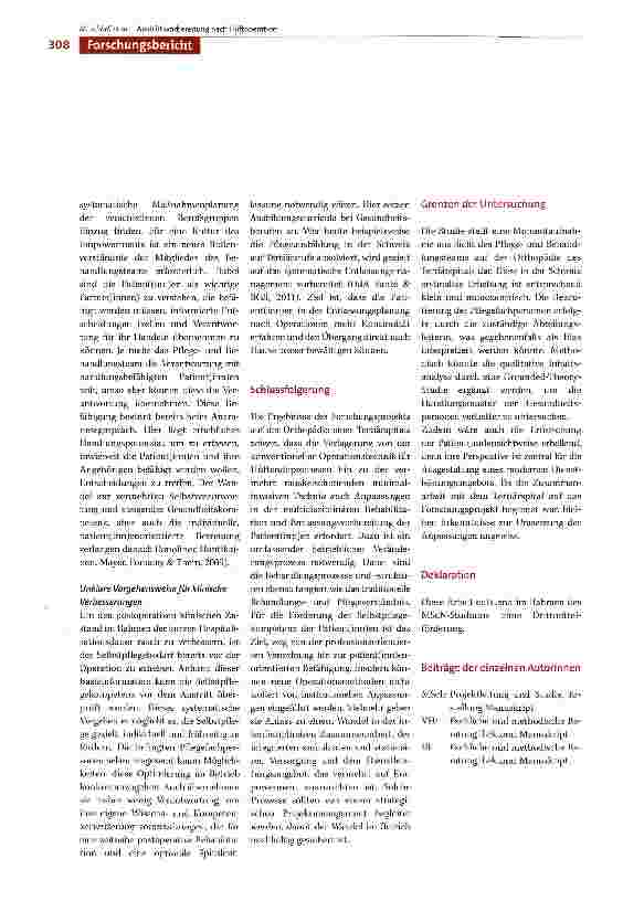 Vorschauseite 6: Austrittsvorbereitung: Selbstpflegekompetenz fördern bei Patient(inn)en nach minimal-invasiver Hüftendoprothetik