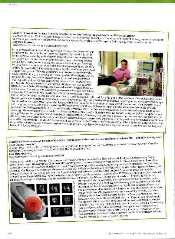Vorschauseite 3: Evidenz-Update für die Physiotherapie