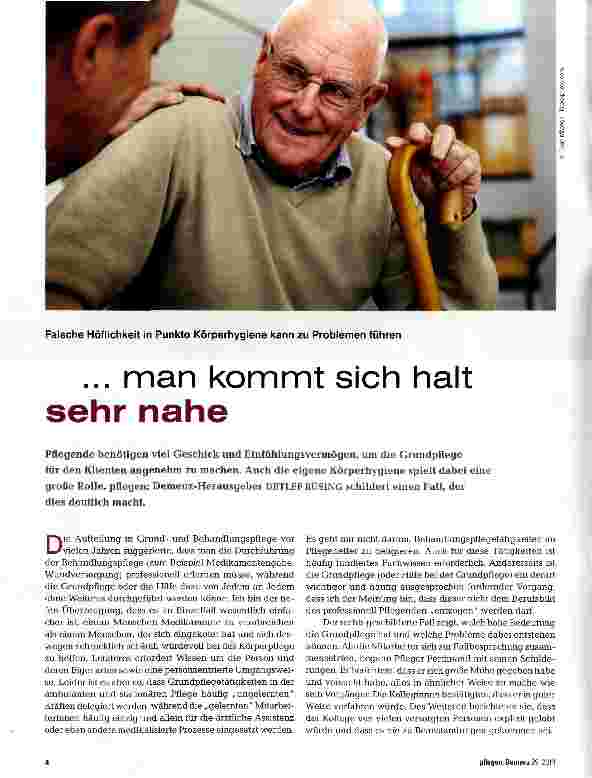 Vorschauseite 1: ... man kommt sich halt sehr nahe
