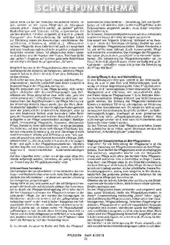 Vorschauseite 2: SPRACHE UND PFLEGE AM BEISPIEL DER PFLEGEDOKUMENTATION