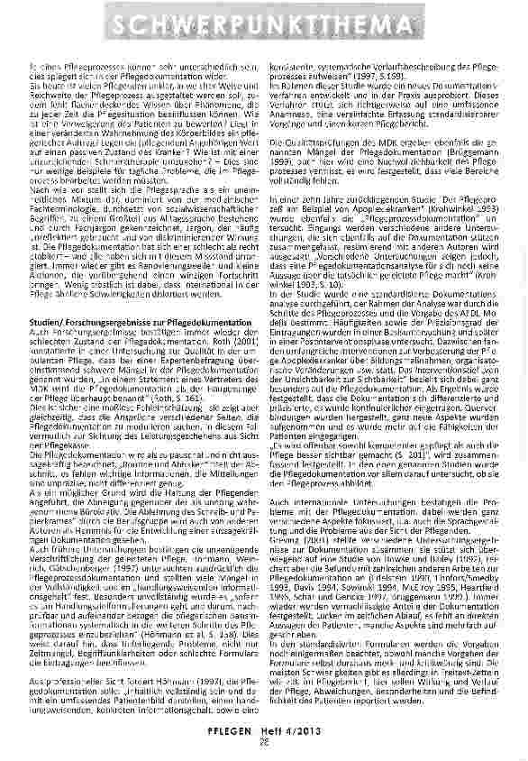Vorschauseite 4: SPRACHE UND PFLEGE AM BEISPIEL DER PFLEGEDOKUMENTATION