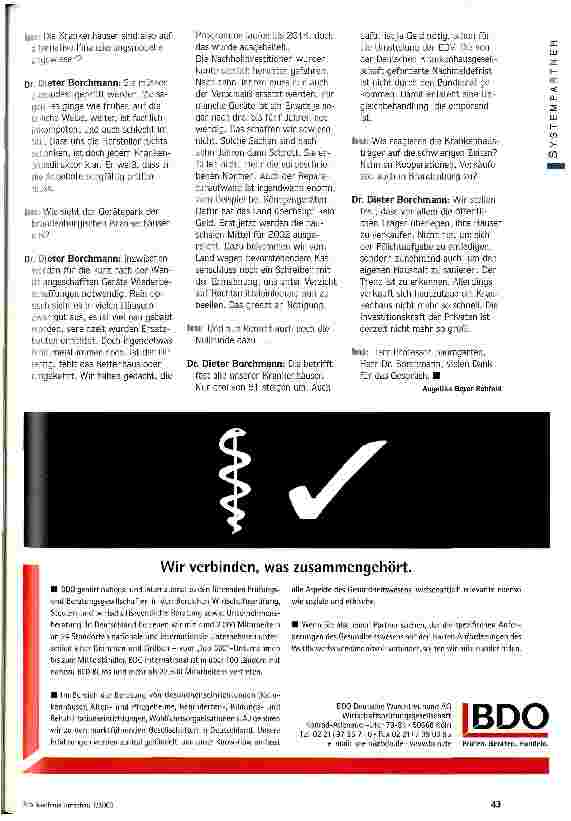 Vorschauseite 3: Übertölpelte Krankenhäuser? Alternative Investitionsfinanzierung - Ausweg oder Abzockerei?