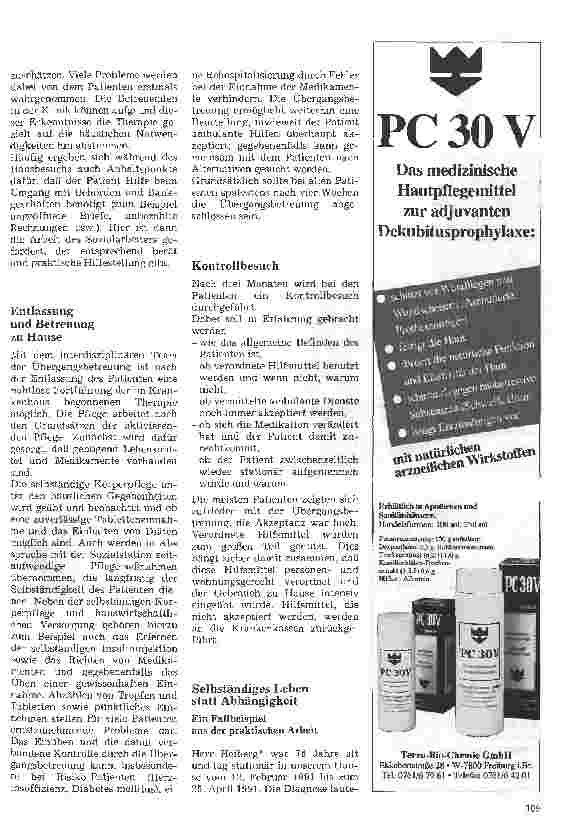 Vorschauseite 3: Übergangspflege 3.Folge (Schluß):Von der Klinik nach Hause
