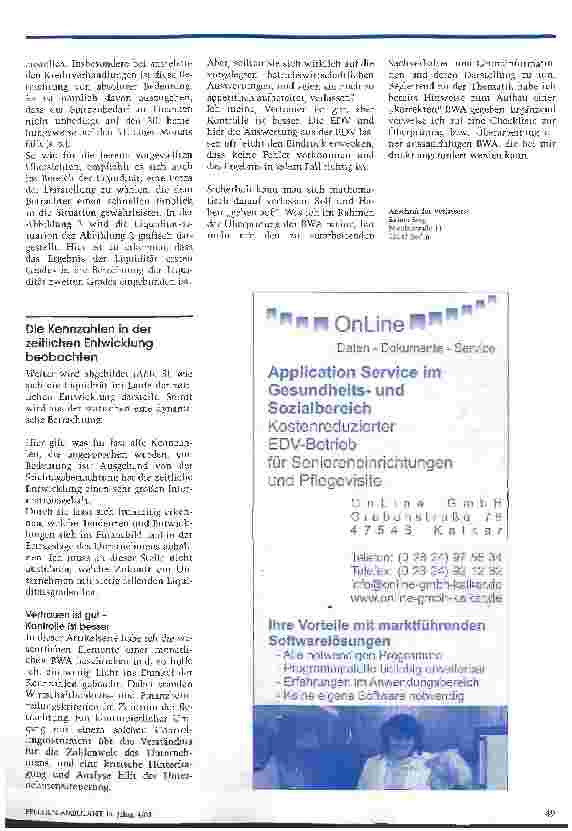 Vorschauseite 5: Betriebswirtschaftliche Auswertung unterstützt das unternehmerische Handeln Teil 3