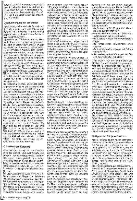 Vorschauseite 3: Braun-Preis für Krankenpflegeschulen 1982 - Thema: Die Pflege eines Unfallverletzten im Schockzustand m. einer Fraktur an einer Extremität