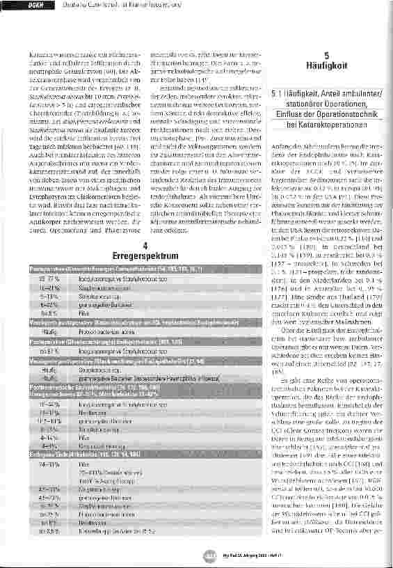 Vorschauseite 2: Leitlinie zur Prophylaxe und Therapie von Endophthalmitiden