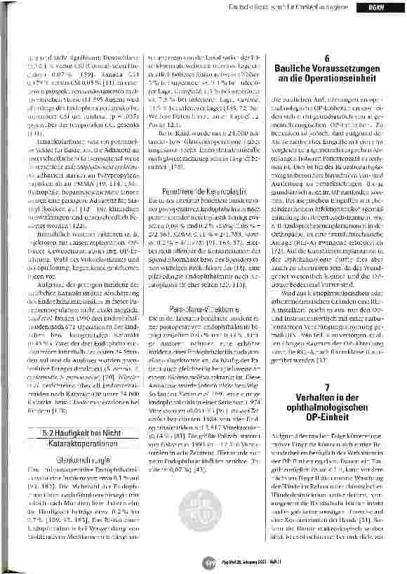 Vorschauseite 3: Leitlinie zur Prophylaxe und Therapie von Endophthalmitiden