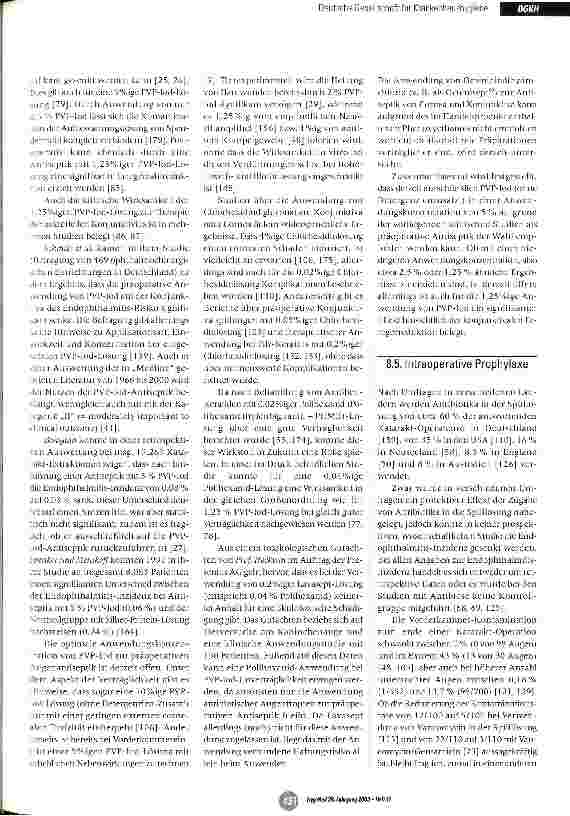 Vorschauseite 5: Leitlinie zur Prophylaxe und Therapie von Endophthalmitiden