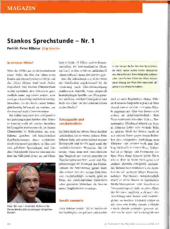 Vorschauseite 1: Stankos Sprechstunde - Nr. 1