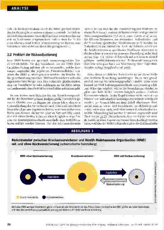 Vorschauseite 4: Die Capitation-Finanzierung in der Schweiz