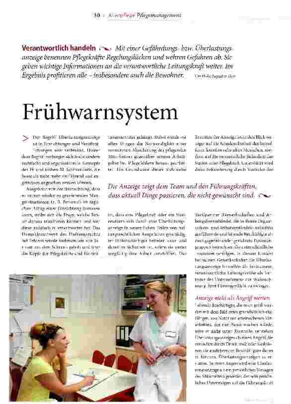 Vorschauseite 1: Frühwarnsystem