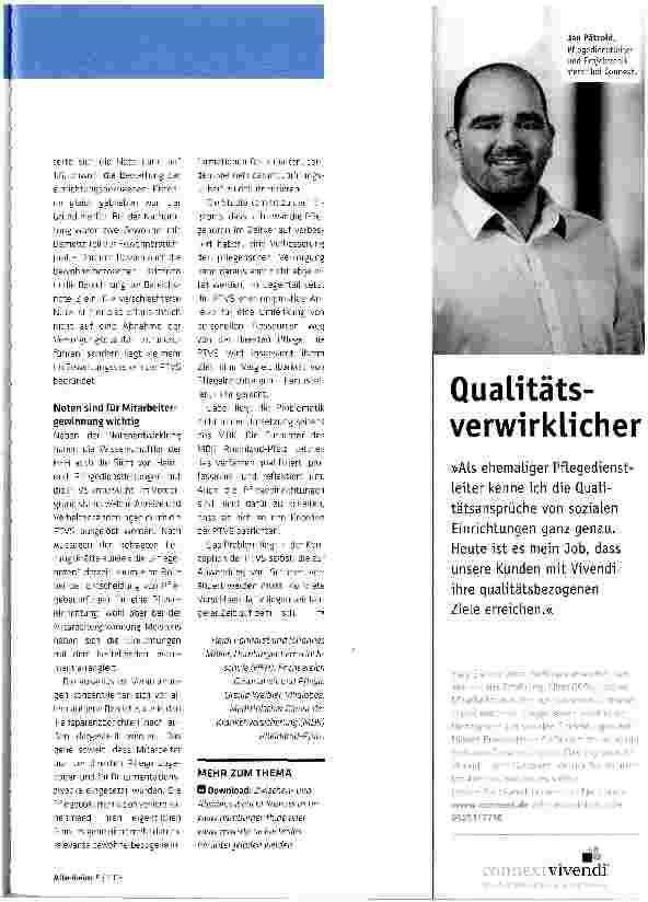 Vorschauseite 2: Pflegenoten sorgen nicht für bessere Qualität