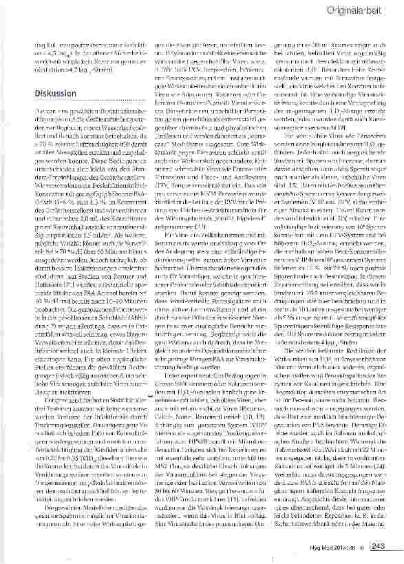 Vorschauseite 6: Virusinaktivierung mit vernebelter Peressigsäure