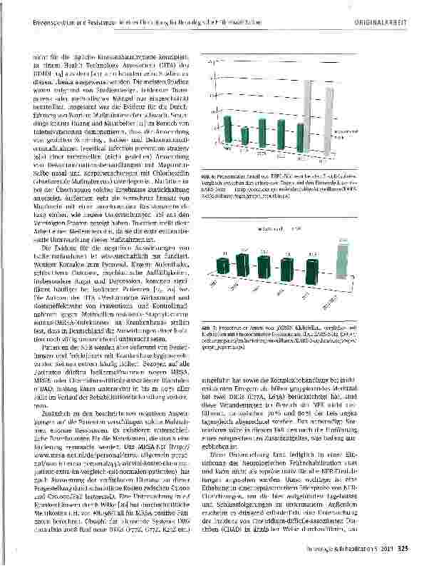 Vorschauseite 5: Erregerspektrum und Resistenzen in einer Einrichtung für Neurologische Frührehabilitation