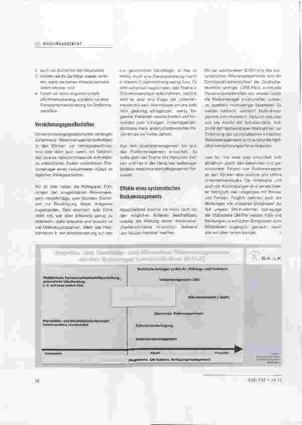 Vorschauseite 3: Aufbau eines Klinischen Risikomanagements an den SALK