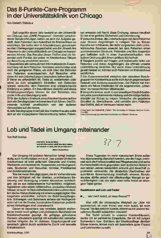 Vorschauseite 1: Lob und Tadel im Umgang miteinander