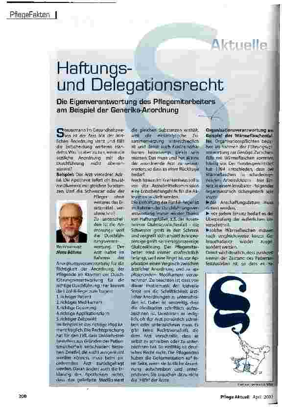 Vorschauseite 1: Haftungsund Delegationsrecht