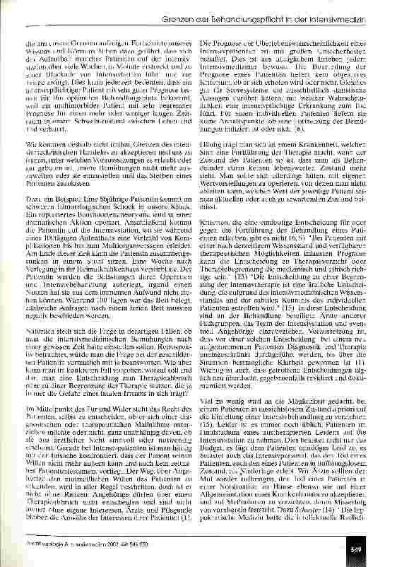 Vorschauseite 4: Sozialstaat in der Krise - was bedeutet das für die Intensivmedizin?