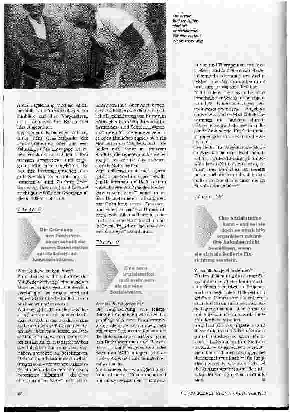 Vorschauseite 4: Standort, Material und Arbeitsweise Grundausstattung einer Sozialstation - 10 Thesen