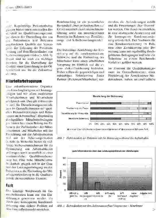 Vorschauseite 3: Benchmarking - eine Überlebenstechnik in einem hart umkämpften Gesundheitsmarkt