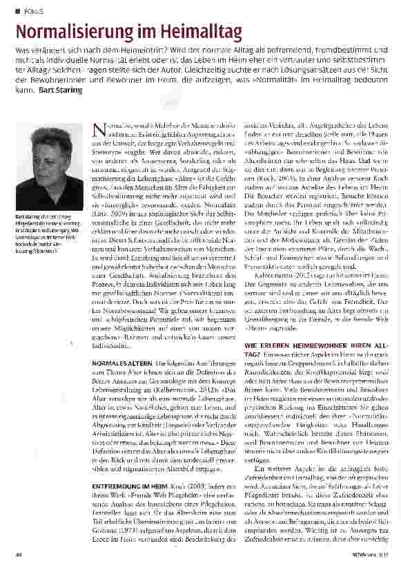 Vorschauseite 1: Normalisierung im Heimalltag