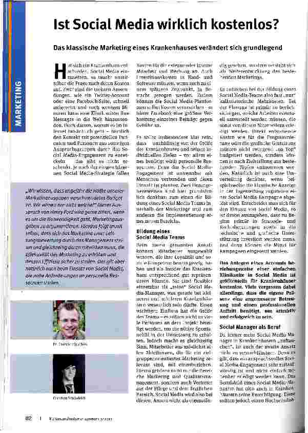 Vorschauseite 1: Ist Social Media wirklich kostenlos?