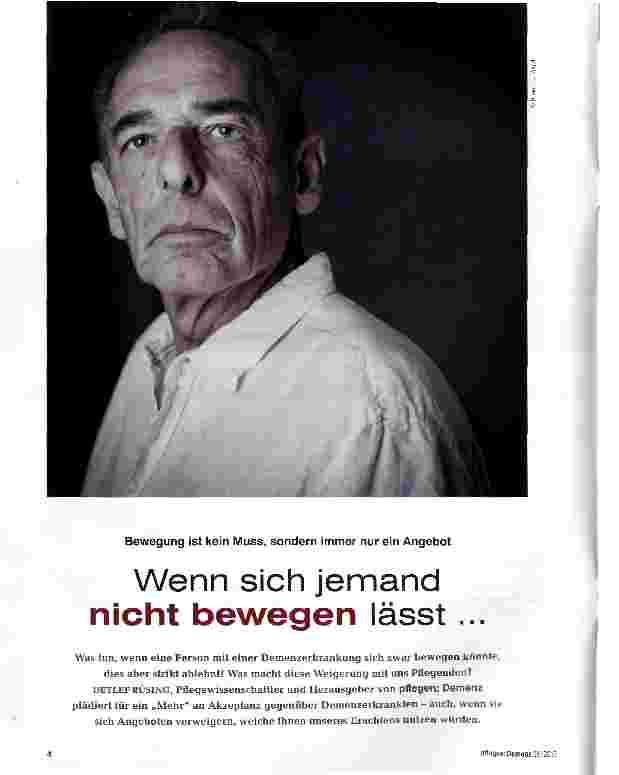 Vorschauseite 1: Wenn sich jemand nicht bewegen lässt. ..