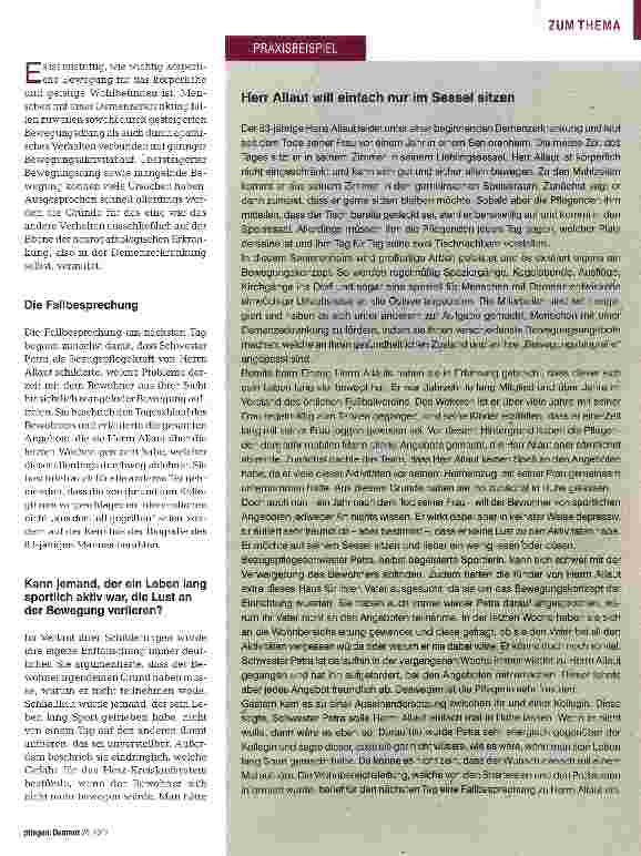 Vorschauseite 2: Wenn sich jemand nicht bewegen lässt. ..