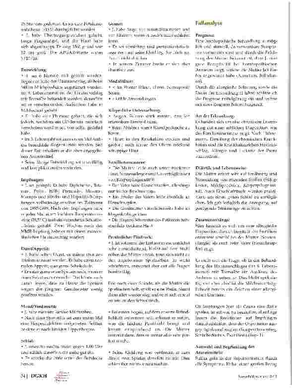 Vorschauseite 2: bronchiales kindliches Asthma bronchiale in der homöopathischen Behandlung