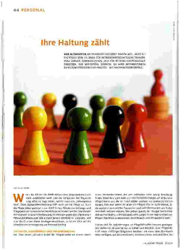Vorschauseite 1: Ihre Haltung zählt