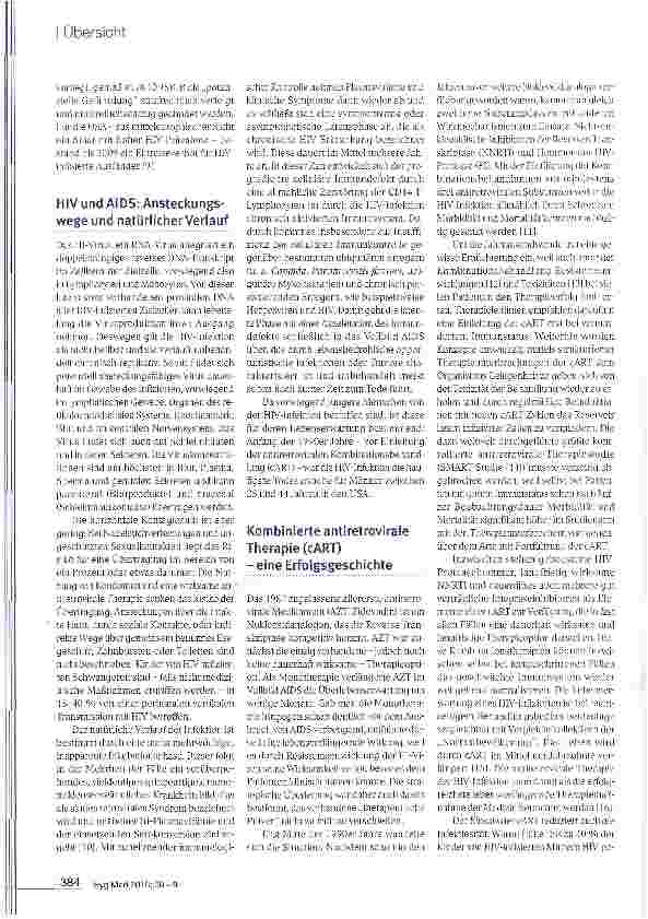 Vorschauseite 3: HIV und AIDS-eine globale Herausforderung für medizinische Episteme und Gesellschaft