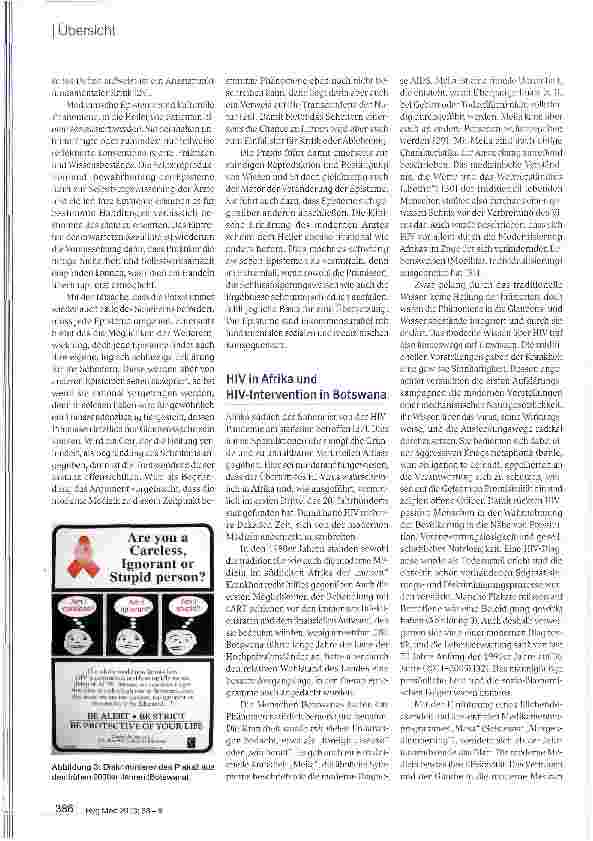Vorschauseite 5: HIV und AIDS-eine globale Herausforderung für medizinische Episteme und Gesellschaft