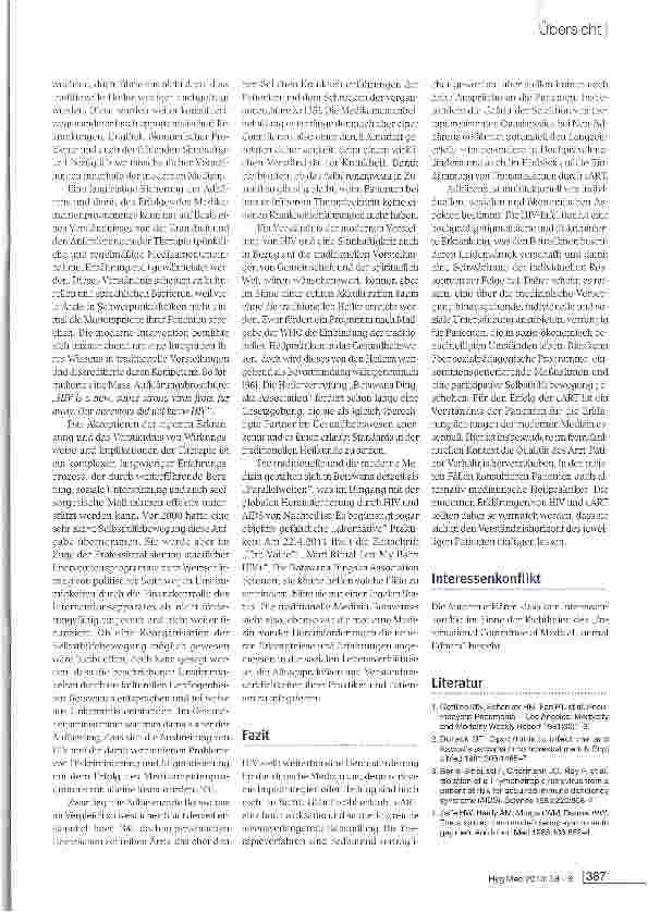 Vorschauseite 6: HIV und AIDS-eine globale Herausforderung für medizinische Episteme und Gesellschaft
