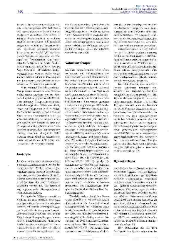 Vorschauseite 3: Essentials der supportiven Sepsistherapie