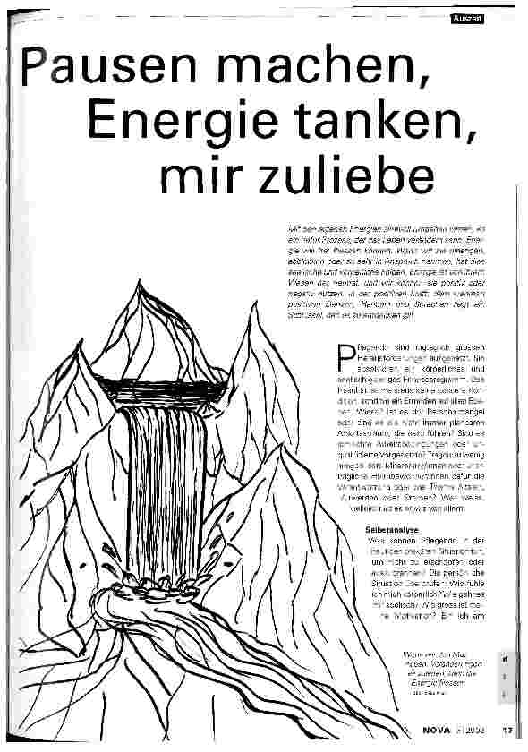 Vorschauseite 1: Pausen machen, Energie tanken, mir zuliebe