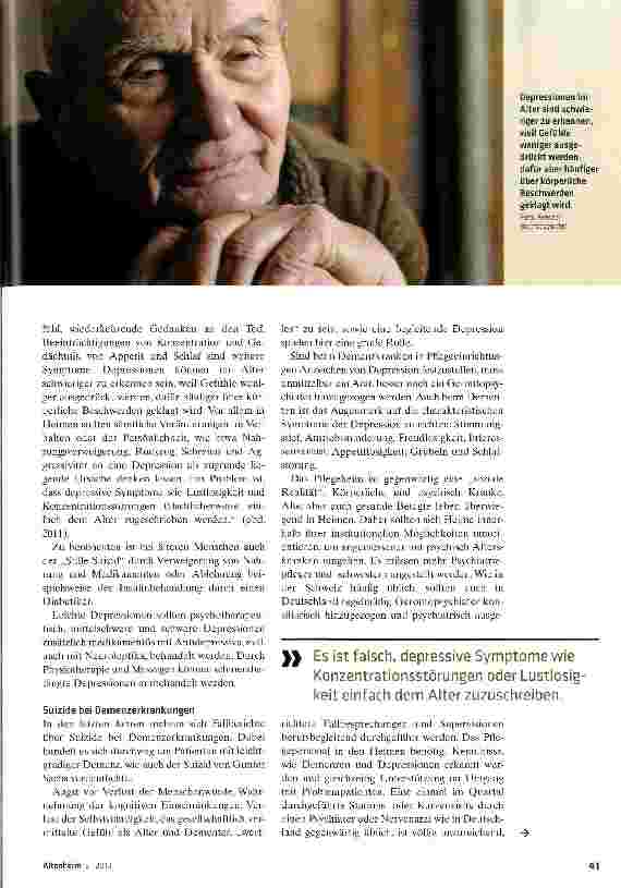 Vorschauseite 2: Depressionen erkennen