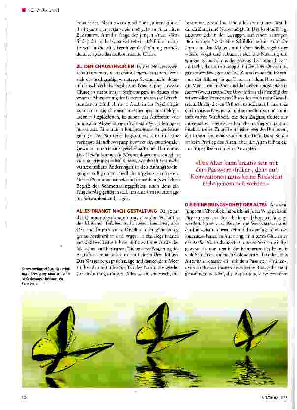 Vorschauseite 2: Das kreative Chaos im Alter