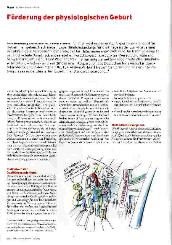 Vorschauseite 1: Förderung der physiologischen Geburt