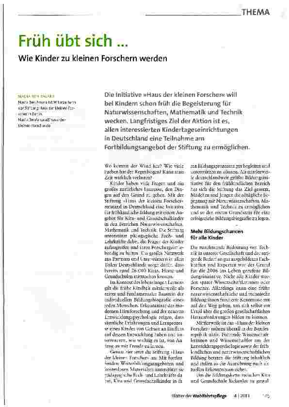 Vorschauseite 1: Früh übt sich...